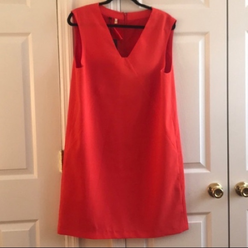 4.Collective Coral V-neck Dress